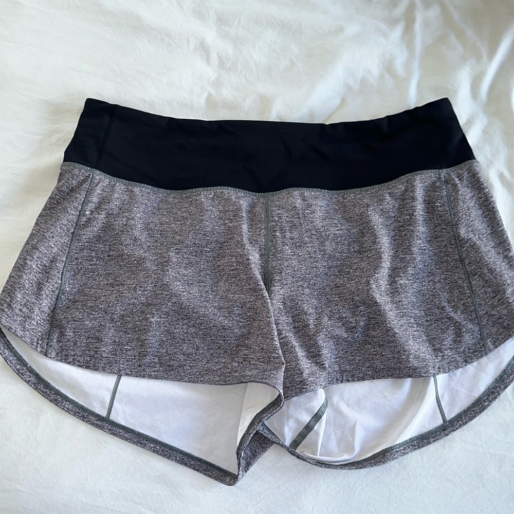 Lululemon Speed Up Grey Shorts